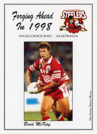 1998 Illawarra Steelers Forging Ahead - Card 2 Brad McKay