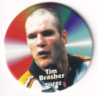 1997 Dynamic Fatty Fun Pack Turn It Up Pog - 02 Tim Brasher Balmain Tigers
