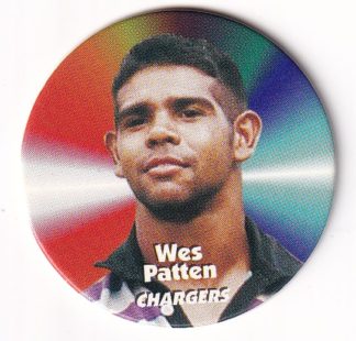 1997 Dynamic Fatty Fun Pack Turn It Up Pog - 05 Wes Patten Gold Coast Chargers