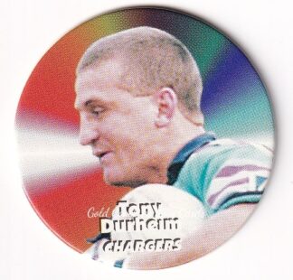 1997 Dynamic Fatty Fun Pack Turn It Up Pog - 06 Tony Durheim Gold Coast Chargers