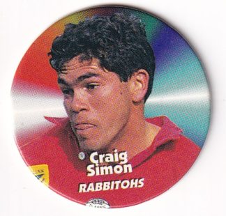 1997 Dynamic Fatty Fun Pack Turn It Up Pog - 11 Craig Simon South Sydney Rabbitohs