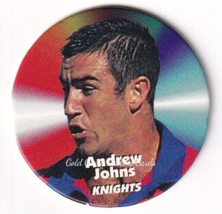 1997 Dynamic Fatty Fun Pack Turn It Up Pog - 19 Andrew Johns Newcastle Knights