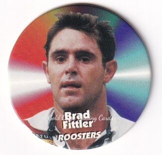 1997 Dynamic Fatty Fun Pack Turn It Up Pog - 25 Brad Fittler Sydney City Roosters