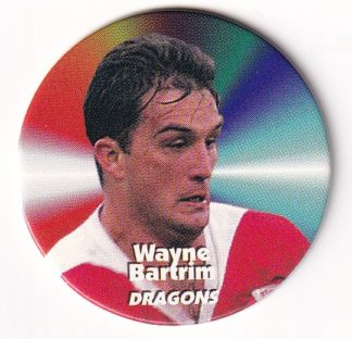1997 Dynamic Fatty Fun Pack Turn It Up Pog - 31 Wayne Bartrim St George Dragons