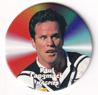 1997 Dynamic Fatty Fun Pack Turn It Up Pog - 36 Paul Langmack Western Suburbs Magpies