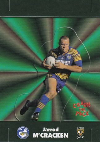 1997 Dynamic Fatty Fun Pack Pop Up - 13 Jarrod McCracken Parramatta Eels