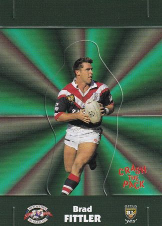 1997 Dynamic Fatty Fun Pack Pop Up - 23 Brad Fittler Sydney City Roosters