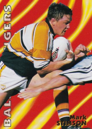 1997 Dynamic Fatty Fun Pack Common Card - Base 006 Mark Stimson Balmain Tigers