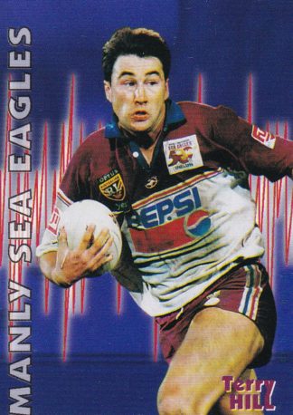 1997 Dynamic Fatty Fun Pack Common Card - Base 021 Terry Hill Manly Sea Eagles