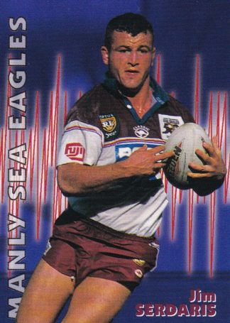 1997 Dynamic Fatty Fun Pack Common Card - Base 022 Jim Serdaris Manly Sea Eagles