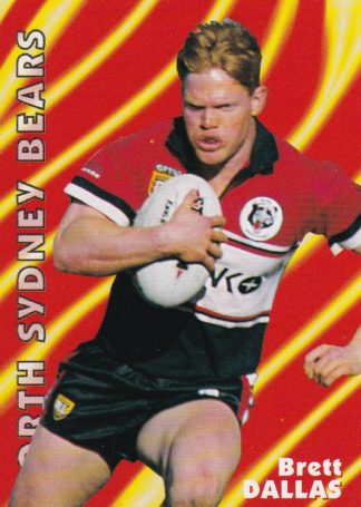 1997 Dynamic Fatty Fun Pack Common Card - Base 032 Brett Dallas North Sydney Bears