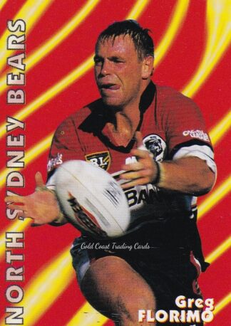 1997 Dynamic Fatty Fun Pack Common Card - Base 034 Greg Florimo North Sydney Bears