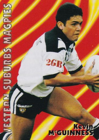1997 Dynamic Fatty Fun Pack Common Card - Base 070 Kevin McGuinness Western Suburbs Magpies