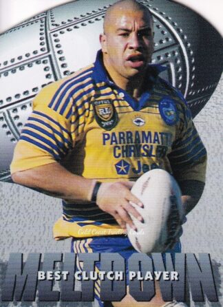1997 Dynamic Fatty Fun Pack Common Card - Base 099 Jim Dymock Parramatta Eels