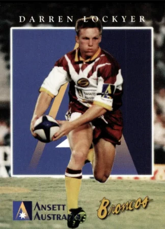 1997 Ansett Australia Brisbane Broncos Promotional Card - Card 05 Darren Lockyer
