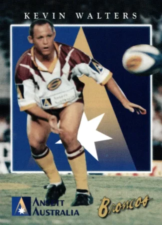 1997 Ansett Australia Brisbane Broncos Promotional Card - Card 09 Kevin Walters
