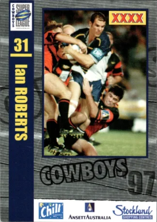 1997 Ansett Australia Promotional Card - Card 17 Ian Roberts North QLD Cowboys