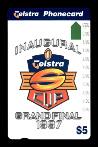 1997 Telstra Super League Phonecard - Inaugural Grand Final Telstra Cup