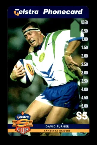 1997 Telstra Super League Phonecard - Canberra Raiders - David Furner