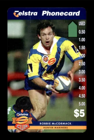 1997 Telstra Super League Phonecard - Hunter Mariners - Robbie McCormack
