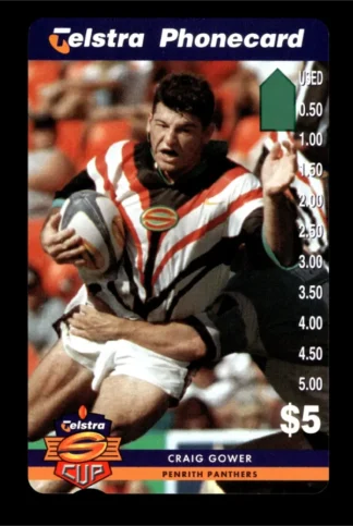 1997 Telstra Super League Phonecard - Penrith Panthers - Craig Gower