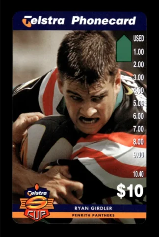 1997 Telstra Super League Phonecard - Penrith Panthers - Ryan Girdler