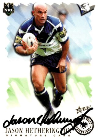 2000 Select NRL All Stars Signature - SC2 Jason Hetherington Canterbury Bulldogs