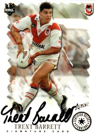 2000 Select NRL All Stars Signature - SC3 Trent Barrett St George Dragons