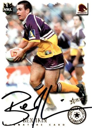 2000 Select NRL All Stars Signature - SC7 Ben Ikin Brisbane Broncos