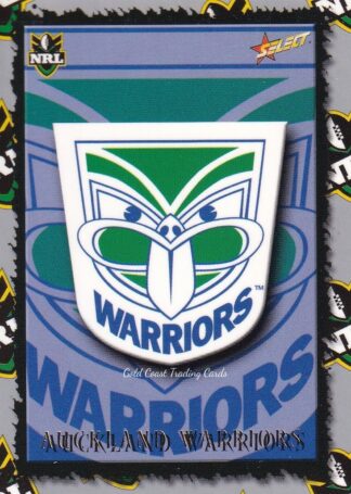 2000 Select NRL Team Logo - L01 Auckland Warriors