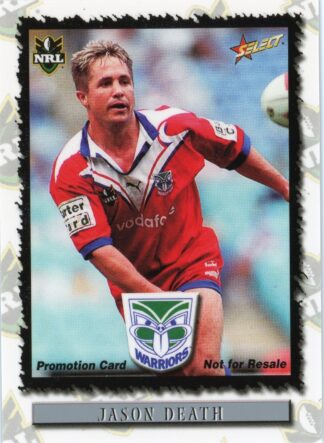 2000 Select NRL Promotional Card - Base 004 Jason Death Auckland Warriors