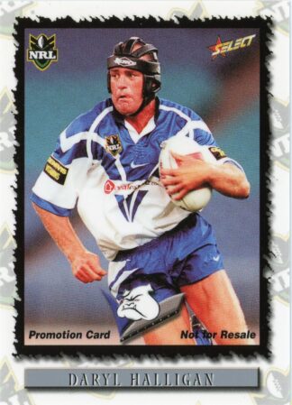 2000 Select NRL Promotional Card - Base 022 Daryl Halligan Canterbury Bulldogs