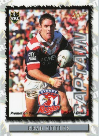 2000 Select NRL Promotional Card - Base 105 Brad Fittler Sydney Roosters