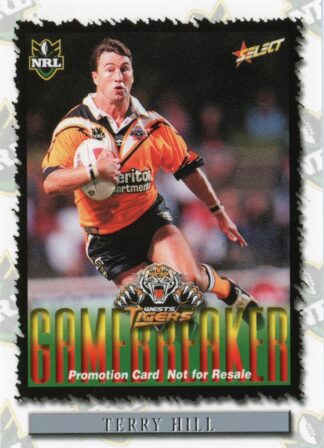 2000 Select NRL Promotional Card - Base 117 Terry Hill Wests Tigers
