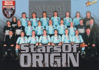 2000 Select NRL Stars Of Origin - S01 NSW Origin Team
