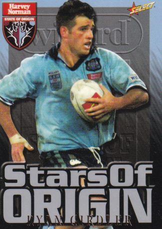2000 Select NRL Stars Of Origin - S04 Ryan Girdler NSW