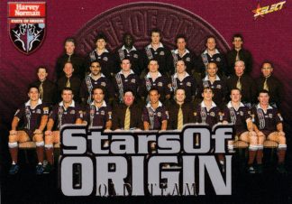 2000 Select NRL Stars Of Origin - S12 QLD Origin Team