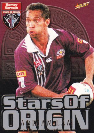 2000 Select NRL Stars Of Origin - S13 Adrian Lam QLD