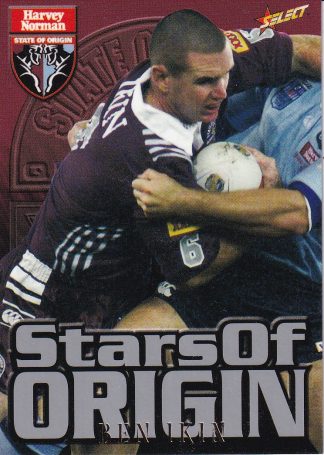 2000 Select NRL Stars Of Origin - S18 Ben Ikin QLD
