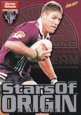 2000 Select NRL Stars Of Origin - S19 Brad Thorn QLD