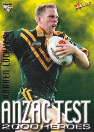 2000 Select NRL Anzac Test Heroes - A08 Darren Lockyer