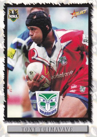 2000 Select NRL Common Card - Base 005 Tony Tuimavave Auckland Warriors