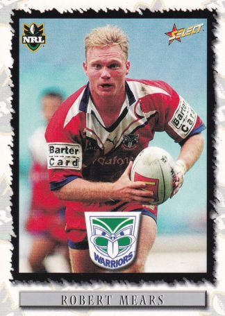 2000 Select NRL Common Card - Base 007 Robert Mears Auckland Warriors