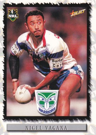 2000 Select NRL Common Card - Base 010 Nigel Vagana Auckland Warriors