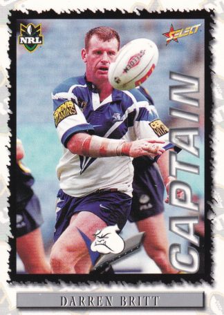 2000 Select NRL Common Card - Base 020 Darren Britt Canterbury Bulldogs