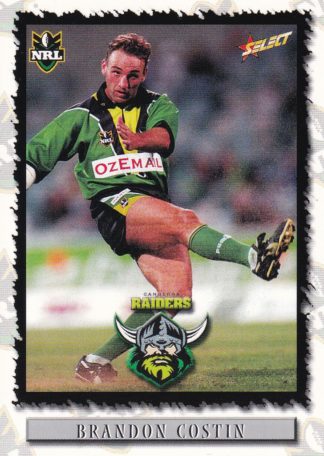 2000 Select NRL Common Card - Base 030 Brandon Costin Canberra Raiders