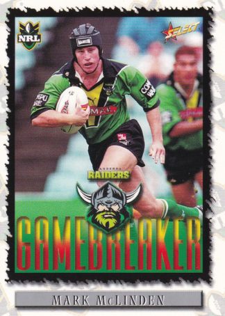 2000 Select NRL Common Card - Base 034 Mark McLinden Canberra Raiders