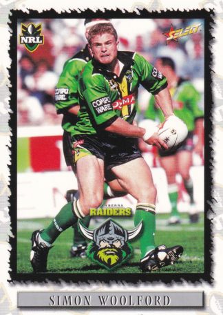 2000 Select NRL Common Card - Base 035 Simon Woolford Canberra Raiders