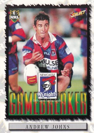 2000 Select NRL Common Card - Base 051 Andrew Johns Newcastle Knights