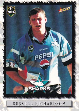 2000 Select NRL Common Card - Base 092 Russell Richardson Cronulla Sharks